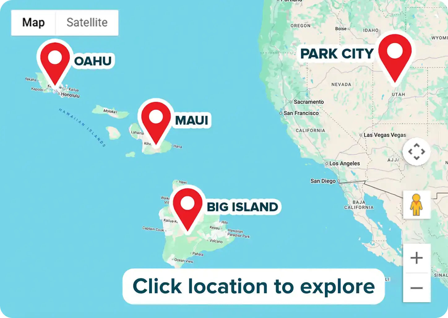 Browse locations map