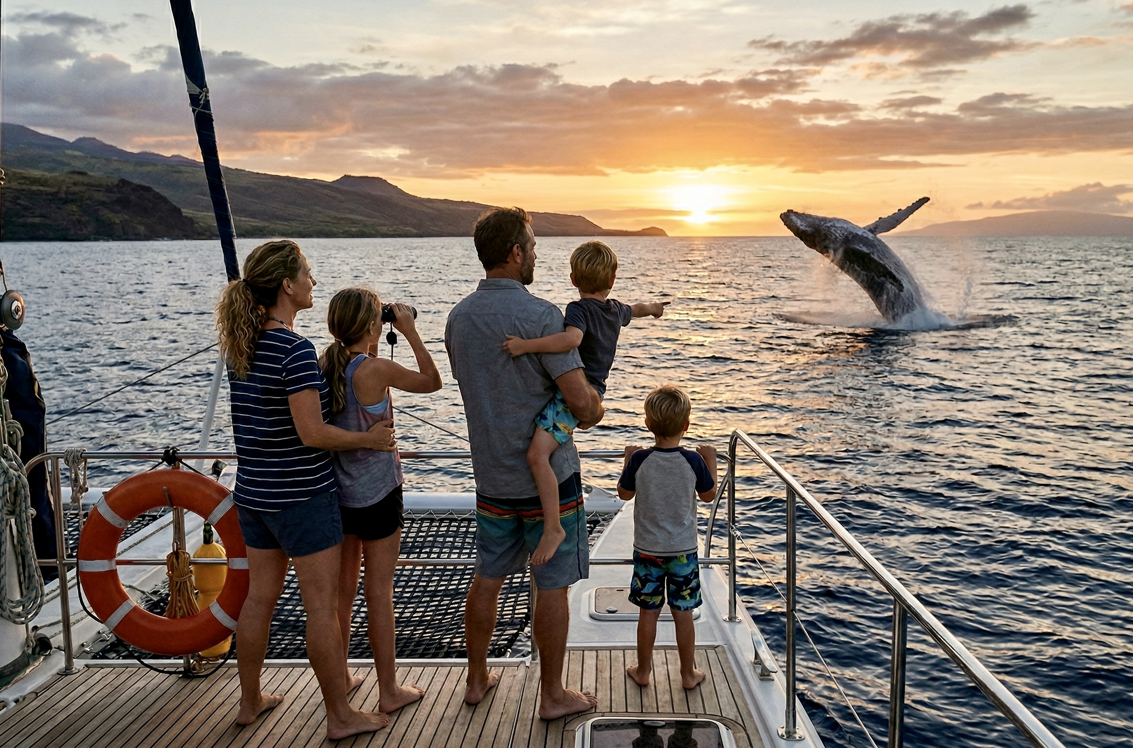 Whale watching at sunset – KBM Hawaii Concierge